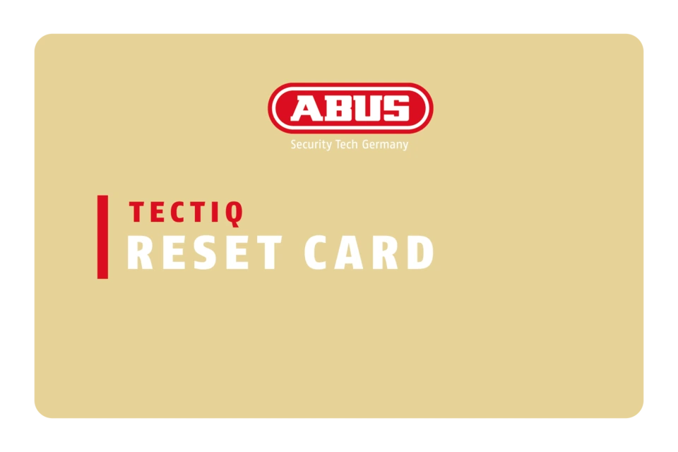 ABUS TECTIQ Reset Card (TTST10002) – Produktfoto von ABUS